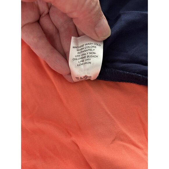 Jessica London Navy Sunset Color Block Tank Maxi Dress Size 14W - Picture 9 of 12